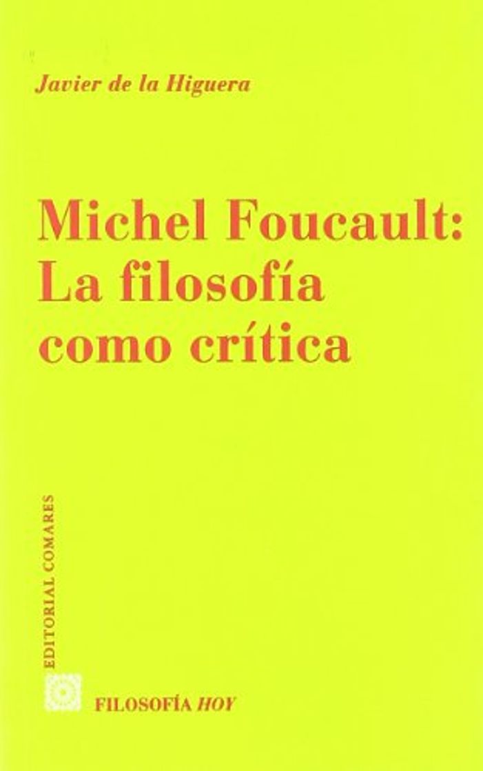 Book MICHAEL FOUCALT LA FILOSOFIA COMO