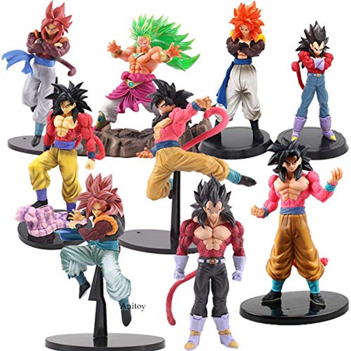 Producto Yvonnezhang Dragon Ball Figura GT Super Saiyan 4 Red Goku Vegeta Dragon