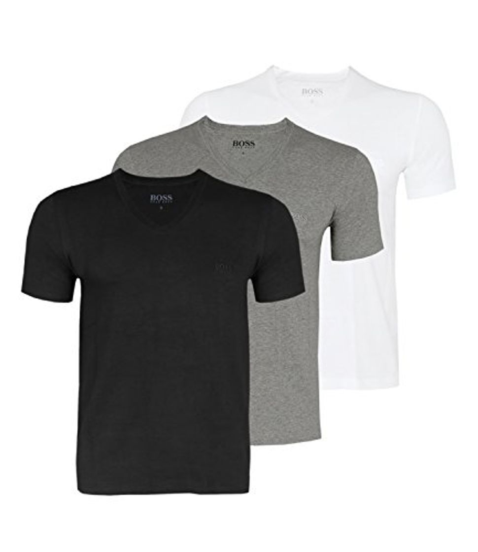 Producto BOSS Hugo - Pack de 3 camisetas clásicas con cuello en V