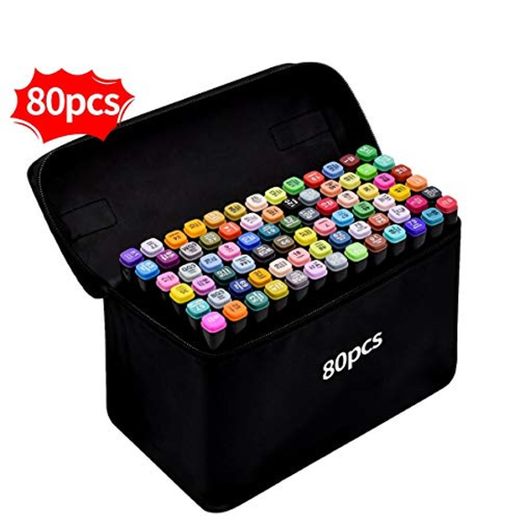 Rotulador de 80 Colores Marker Pen Marcadores Manga Creativos de Certificación SGS