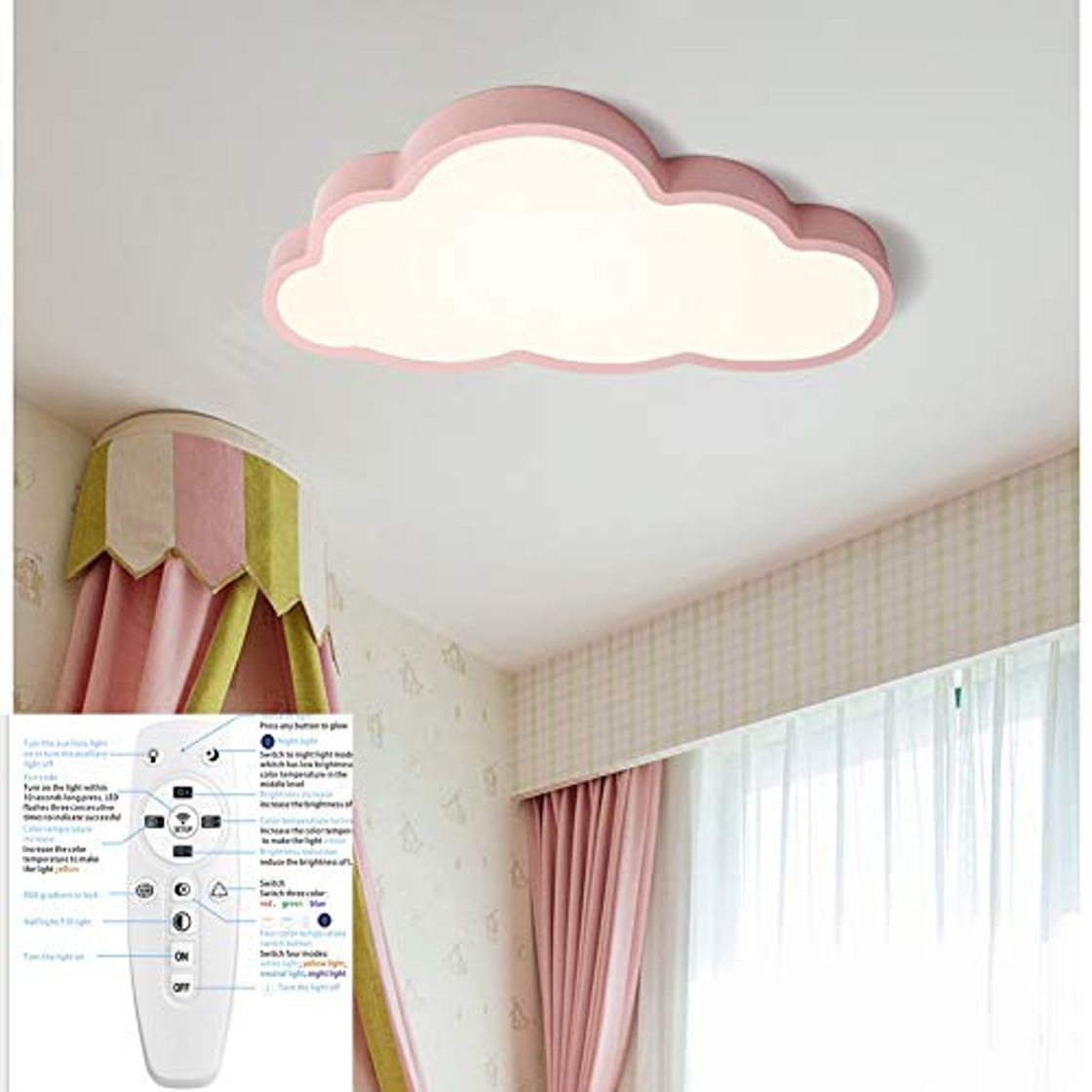 Social Regulable Lámpara De Techo Forma de Nube LED Ultraslim Luz De Techo
