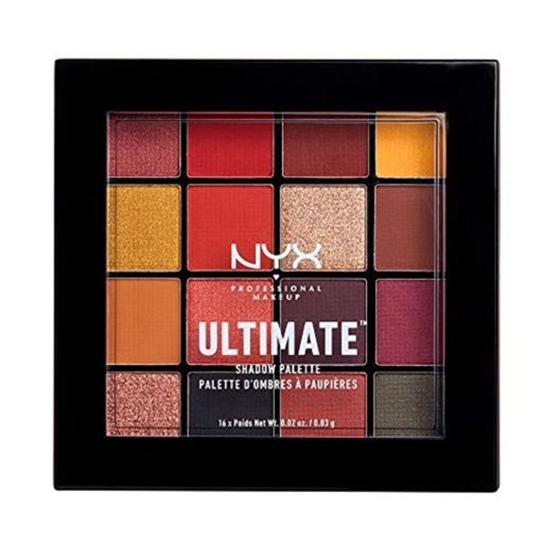 Social NYX Professional Makeup Paleta de sombra de ojos Ultimate Shadow Palette, Pigmentos