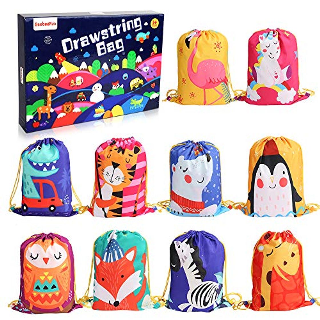 Place BeebeeRun 10Pack Bolsas de Cuerdas para Infantil