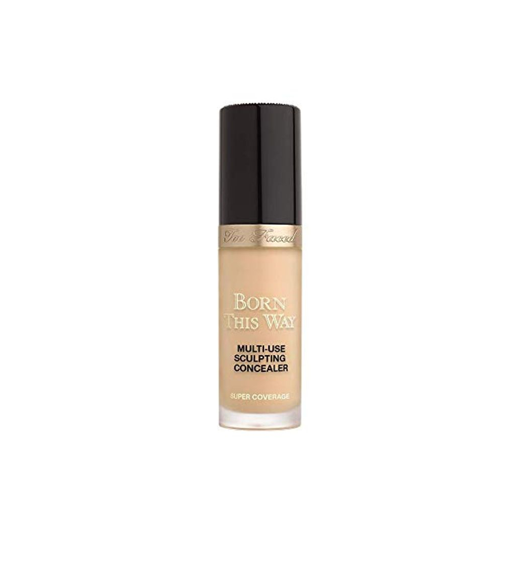 Social TOOLDEN - Corrector esculpido multiusos, color dorado y beige, con texto"Born This