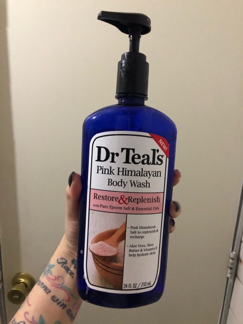 Producto Dr Teal Restore & Replenish Pure Epsom Salt & Essential aceites rosa Himalayan mineral de remojo 48 oz