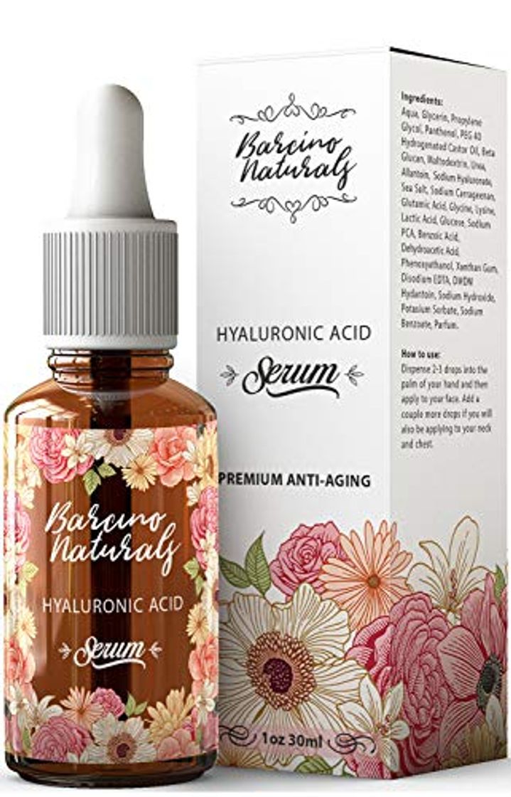 Product Serum Facial Acido Hialuronico Puro 100% Antiedad Natural Hidratante Antiarrugas Antimanchas Piel