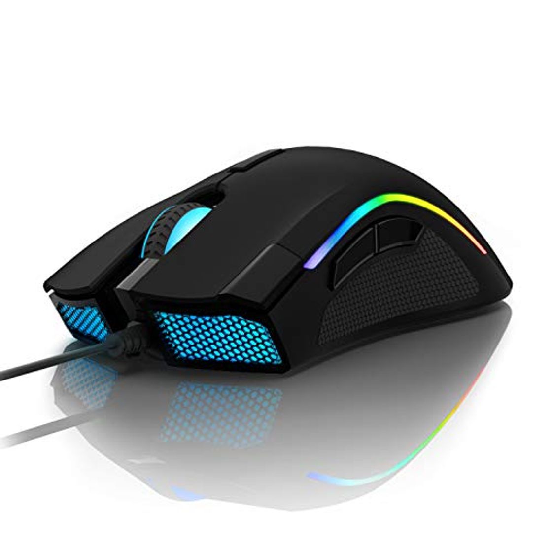 Product DELUX Ratón Gaming de 16,8 millones de colores RGB 24000 DPI