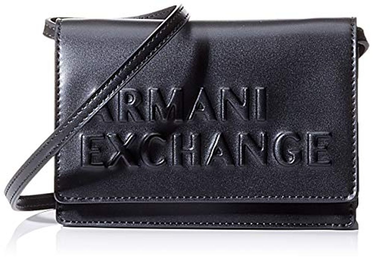 Products Armani Exchange - Embossed Logo Crossbody Bag, Bolsos bandolera Mujer, Negro