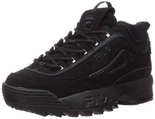 Fila Youth Disruptor II Synthetic Triple Black Entrenadores 38 EU