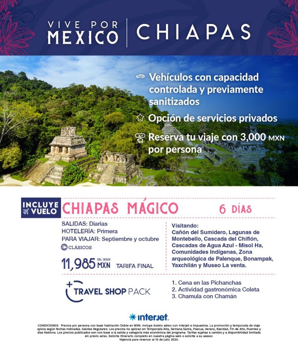 Fashion Ofertas viajes México a Chiapas