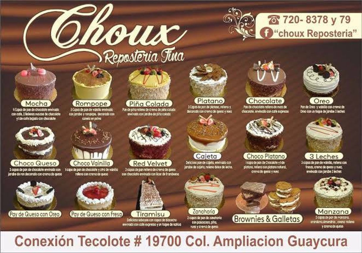 Restaurantes Choux Reposteria""