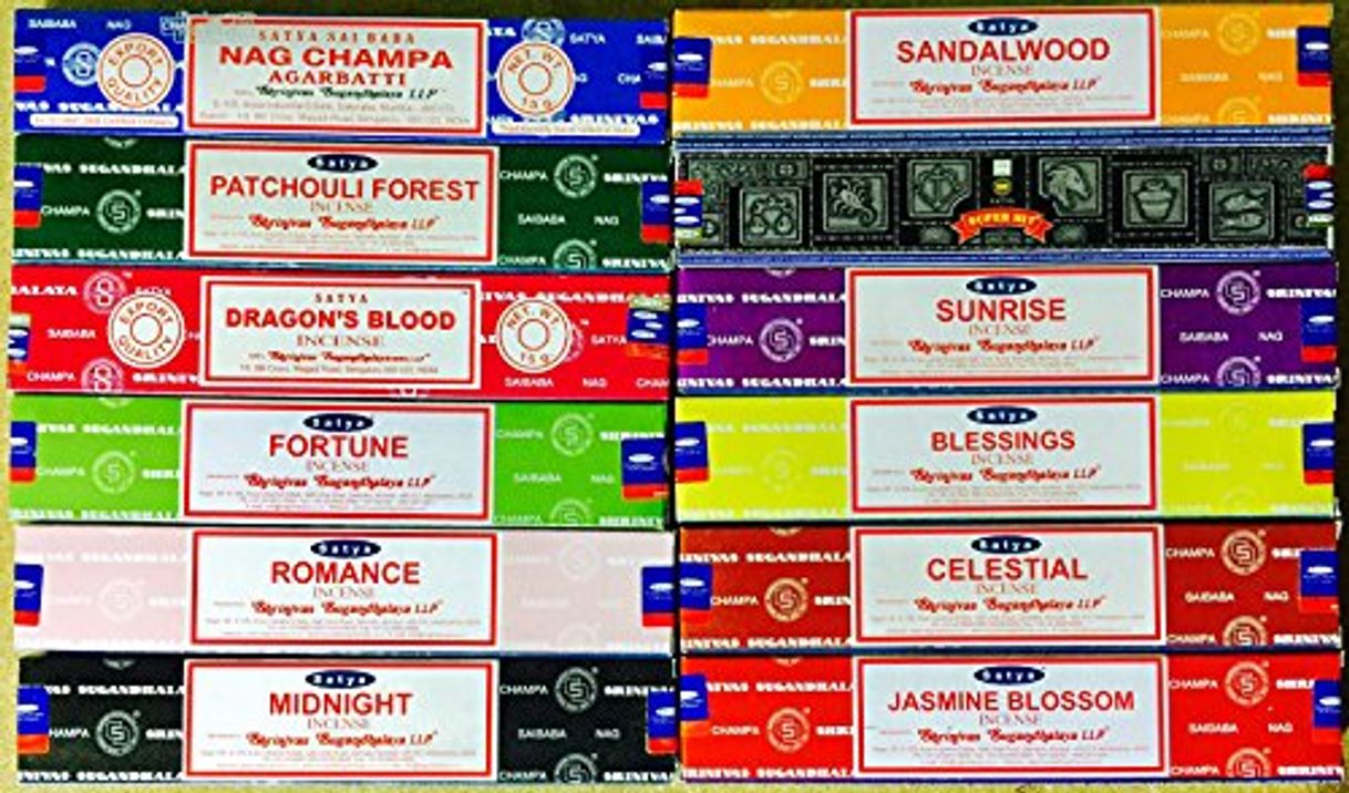 Producto SATYA SAI BABA VARIETY MIX 12 X 15G VARIOUS FRAGRANCES TOGETHER