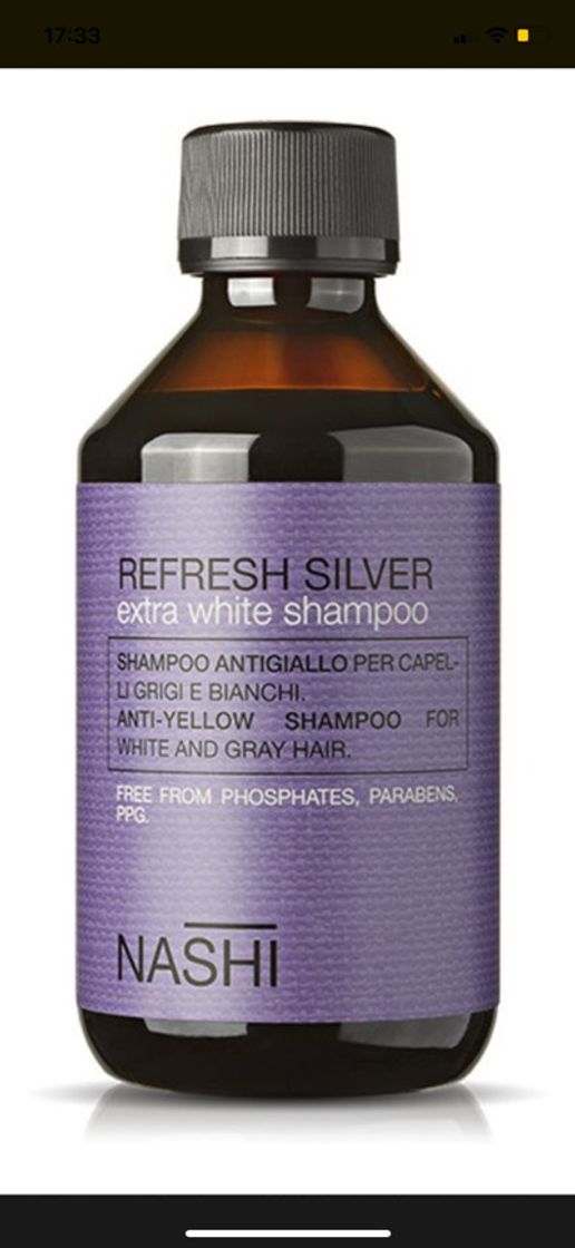 Producto Shampoo matizante para cabello gris o rubio platinado