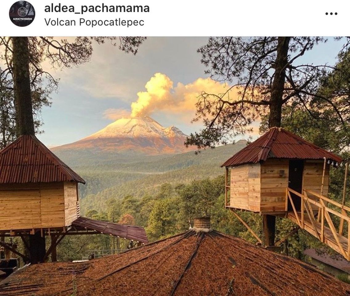 Lugar Cabaña con vista al Popocatépetl 