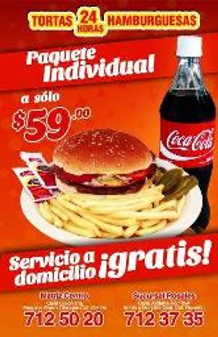 Tortas Hamburguesas 24 hrs
