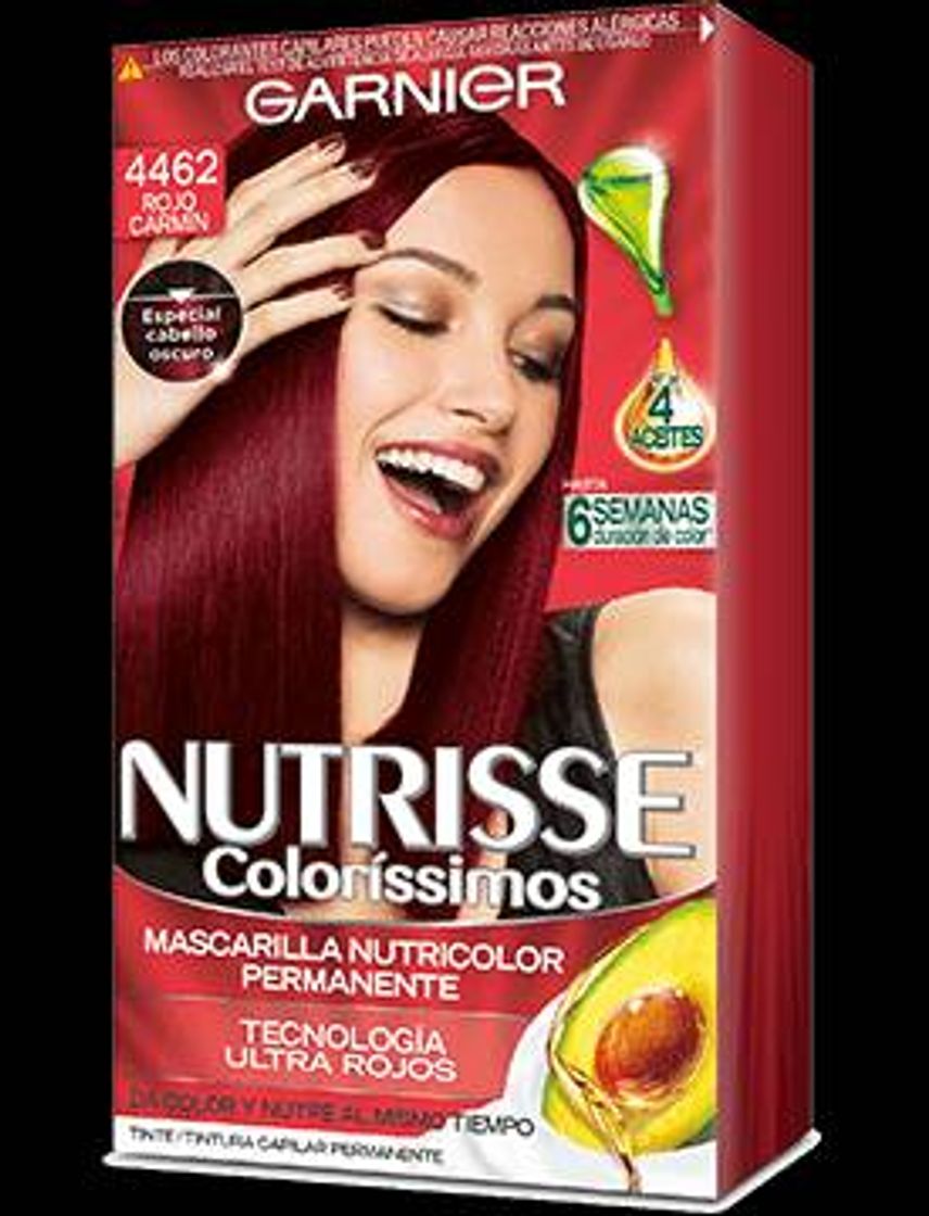 Producto Garnier Nutrisse Creme Coloración permanente con mascarilla nutritiva de cuatro aceites -