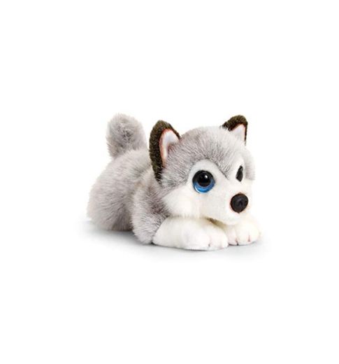 Keel Toys- Juguete de Peluche con diseño de Perro Husky, Color Gris,