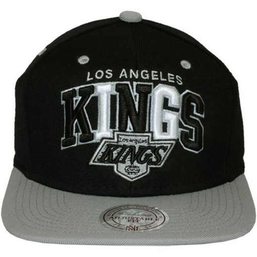 Mitchell & Ness and LA Los Angeles Kings Black Tripop EU060 Snapback Cap Basecap