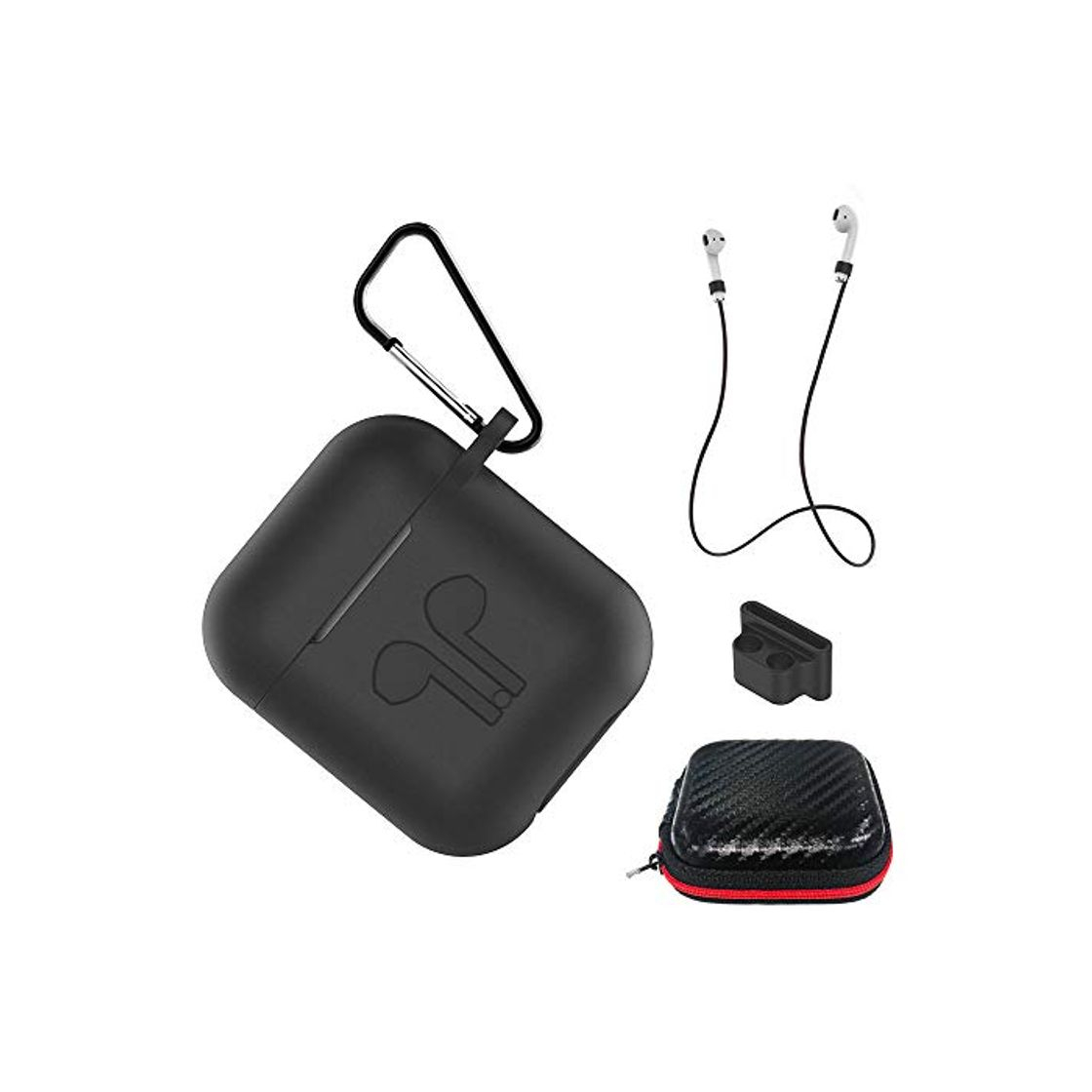 Product AICEK Funda Compatible para AirPods Silicona Carcasa para Apple AirPods 1 &