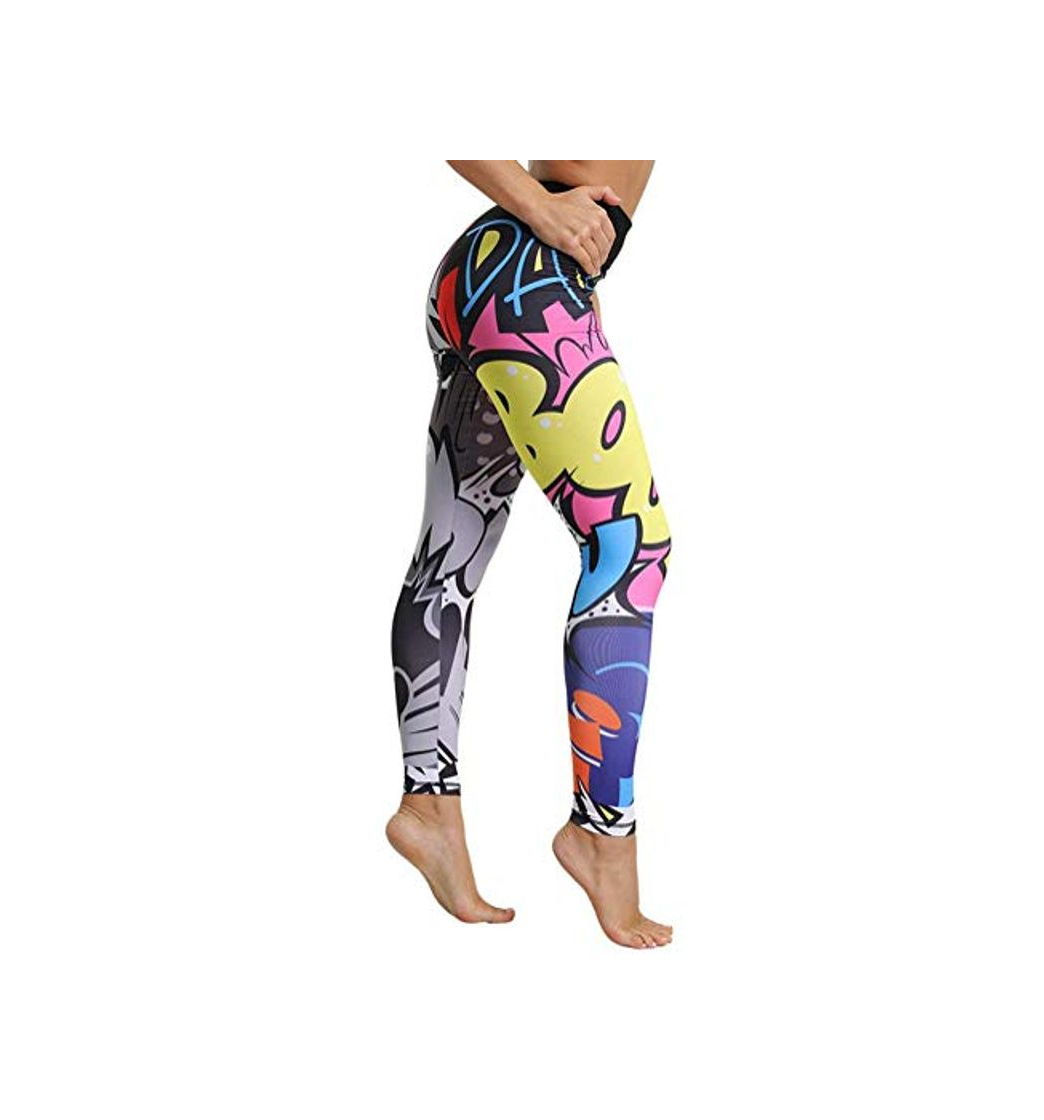 Social Tomwell Leggins para Damas Patrón de Navidad Pantalones Deportivos Largos para Training Running Yoga Fitness Transpirables con Cintura Alta Multicolor Small