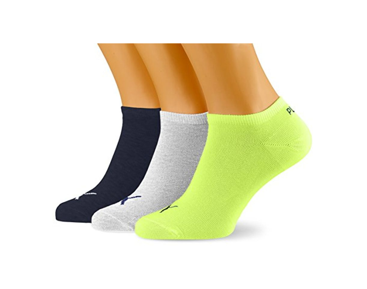 Social Puma PUMA UNISEX SNEAKER PLAIN 3P, Calcetines Unisex adulto, pack de 3,