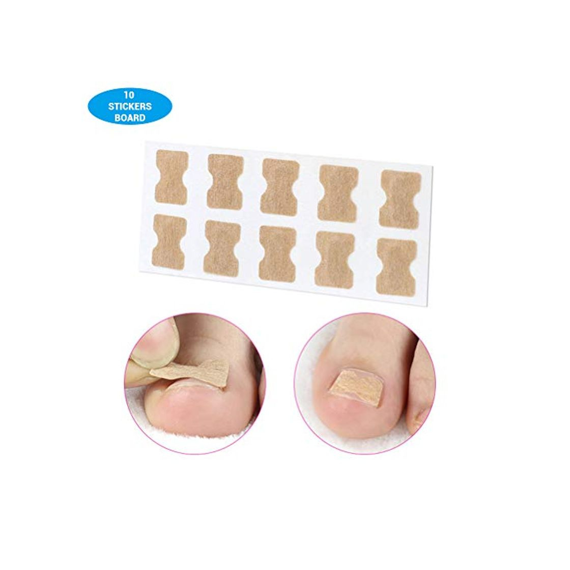 Social Kampre - Pegatinas para Corrector de uñas de los Dedos encarnados