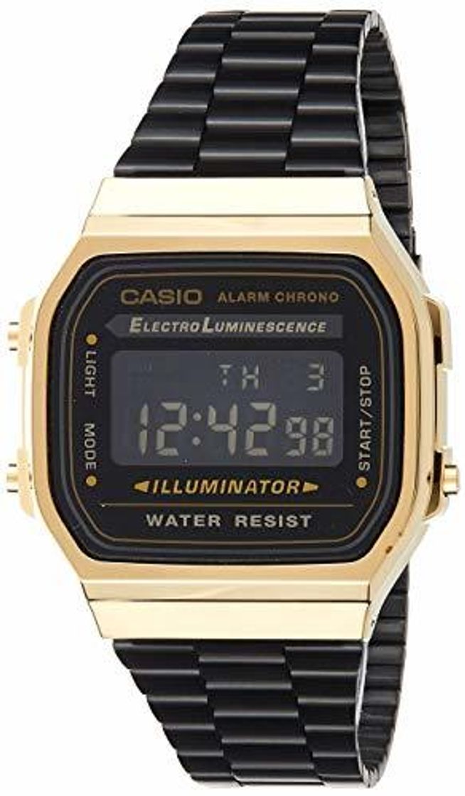 Moda Casio Reloj Digital para Unisex de Cuarzo con Correa en Acero Inoxidable