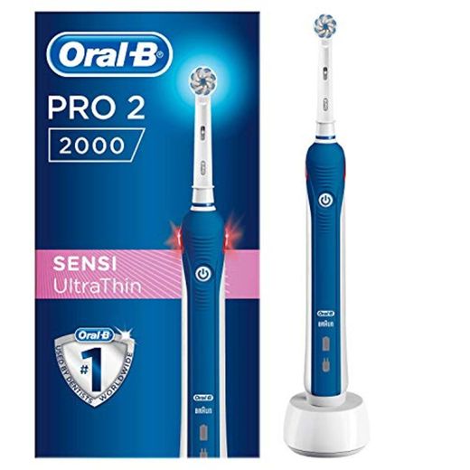 Oral-B PRO 2 2000 - Cepillo Eléctrico Recargable con Tecnología de Braun