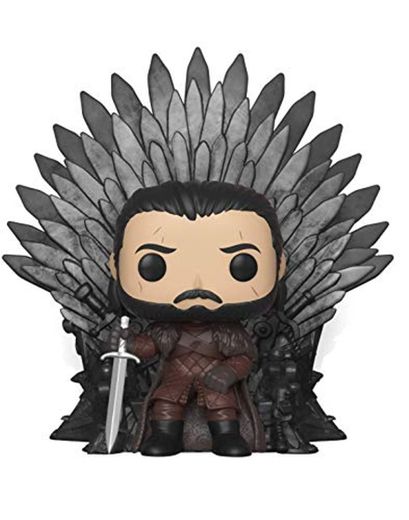 Funko- Pop Deluxe: Game of S10: Jon Snow Sitting on Iron Throne