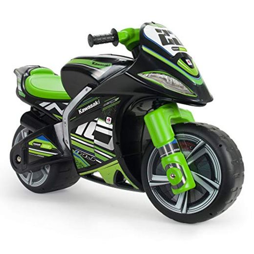 INJUSA Kawasaki Moto Correpasillos XL para Niños +3 Años con Asa para