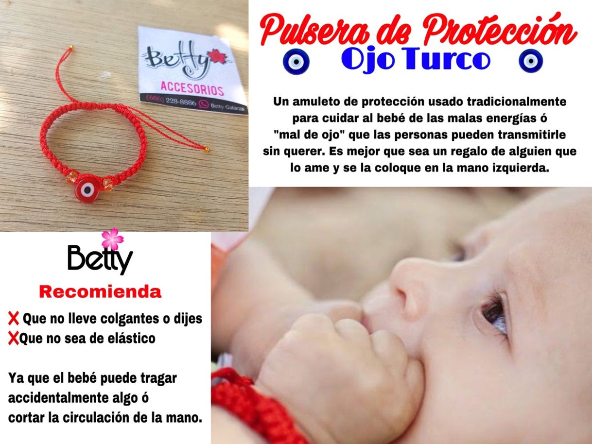 Moda Pulsera de ojo Turco para Bebé 