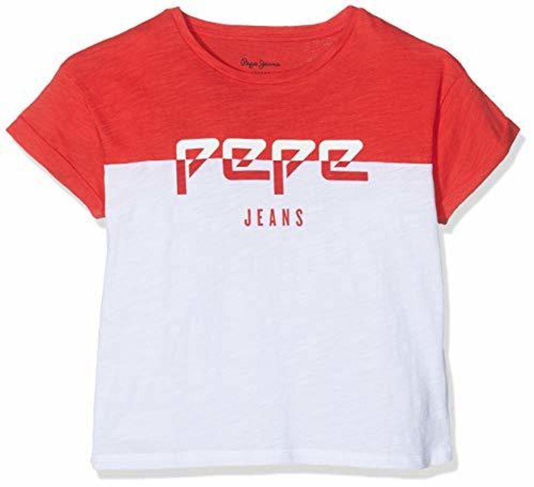 Fashion Pepe Jeans Amberes Archive Camiseta, Blanco