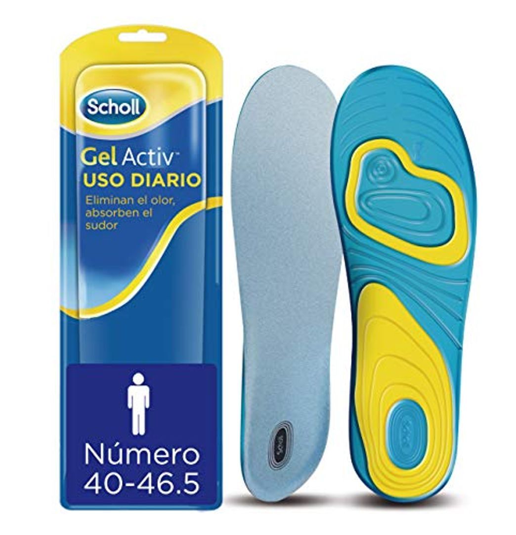 Social Scholl Plantillas Gel Activ Uso Diario para hombre, para el dia a