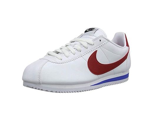 Nike Classic Cortez Leather, Zapatillas para Mujer, Blanco