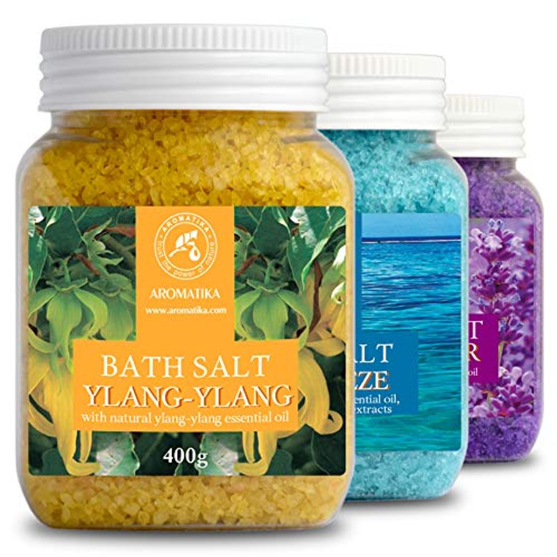 Producto Set Sales de Baño 3x400g con Aceite 100% Natural Lavender