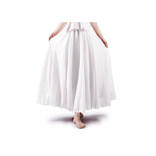 Falda de algodón elástica Ochenta para mujer