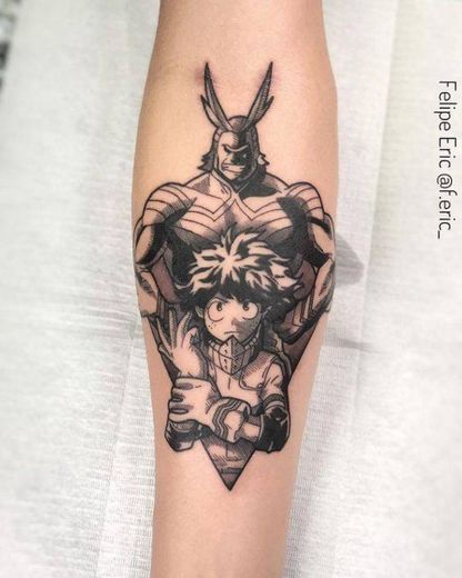 Midorya e all might tatto