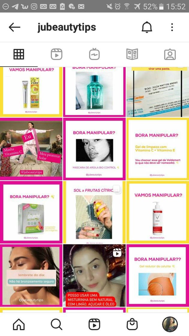 Fashion  manipulação de produtos de skin care 