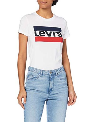 Levi's The Perfect Tee, Camiseta, Mujer, Blanco