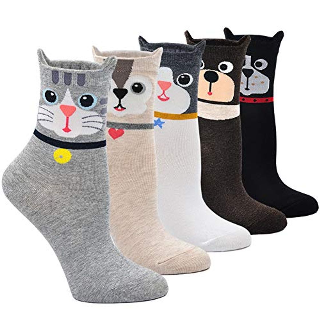 Fashion LOFIR Calcetines Divertidos de Algodón para Mujer Calcetines con Dibujos de Animal