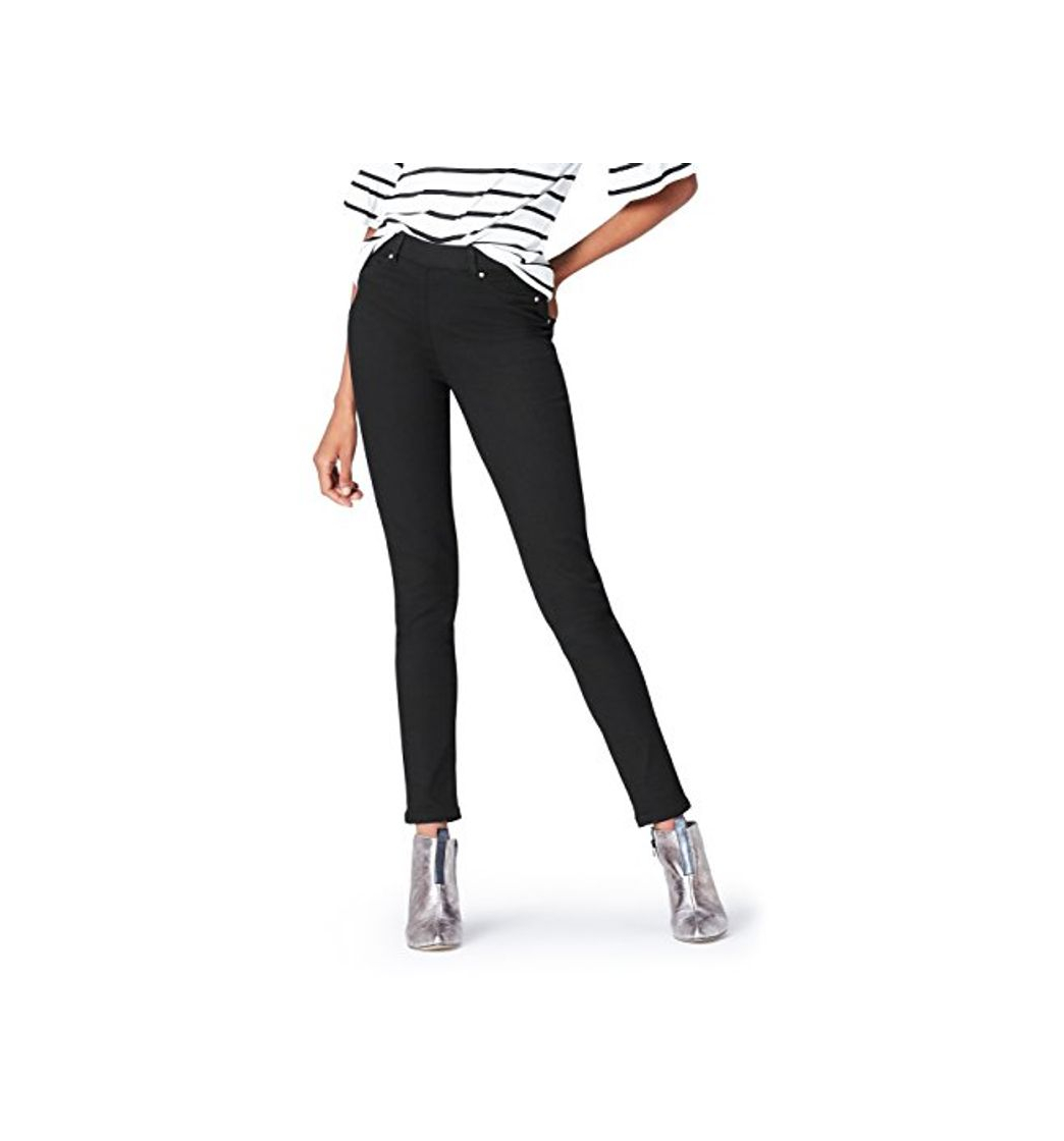 Moda Marca Amazon - find. Jeggings para Mujer, Negro