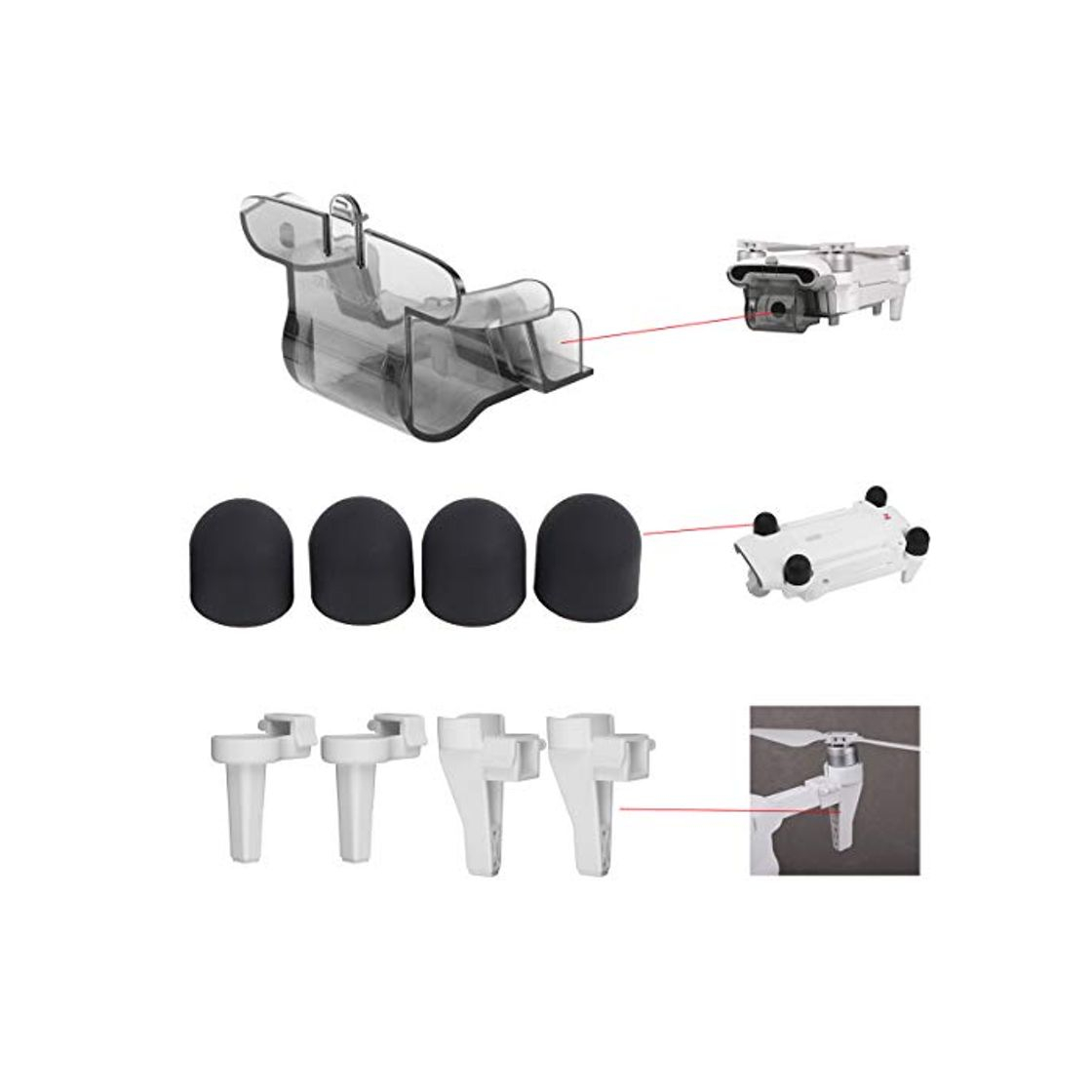 Product Flycoo2 3 en 1 Kit para Xiaomi FIMI X8 SE Drone Tren