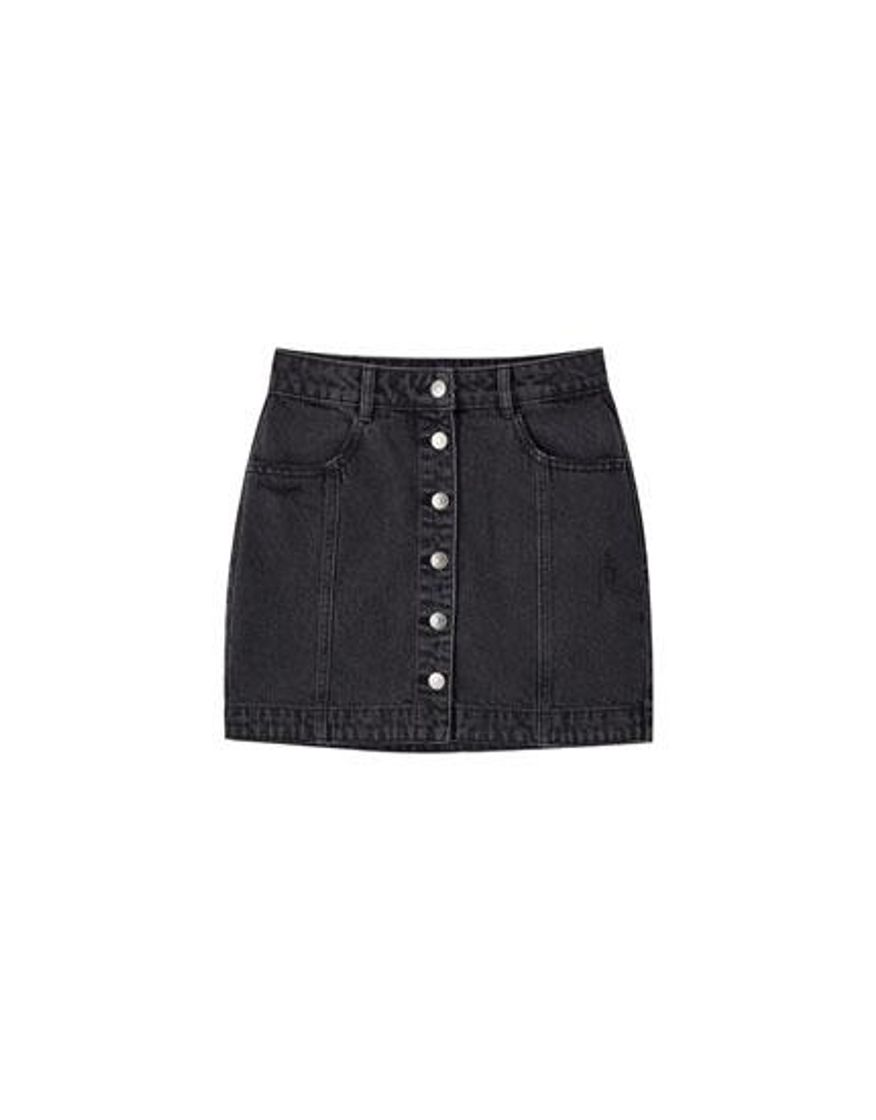 Social Minifalda vaquera botones / Pull and bear 