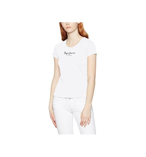 Pepe Jeans New Virginia, Camiseta Para Mujer, Blanco