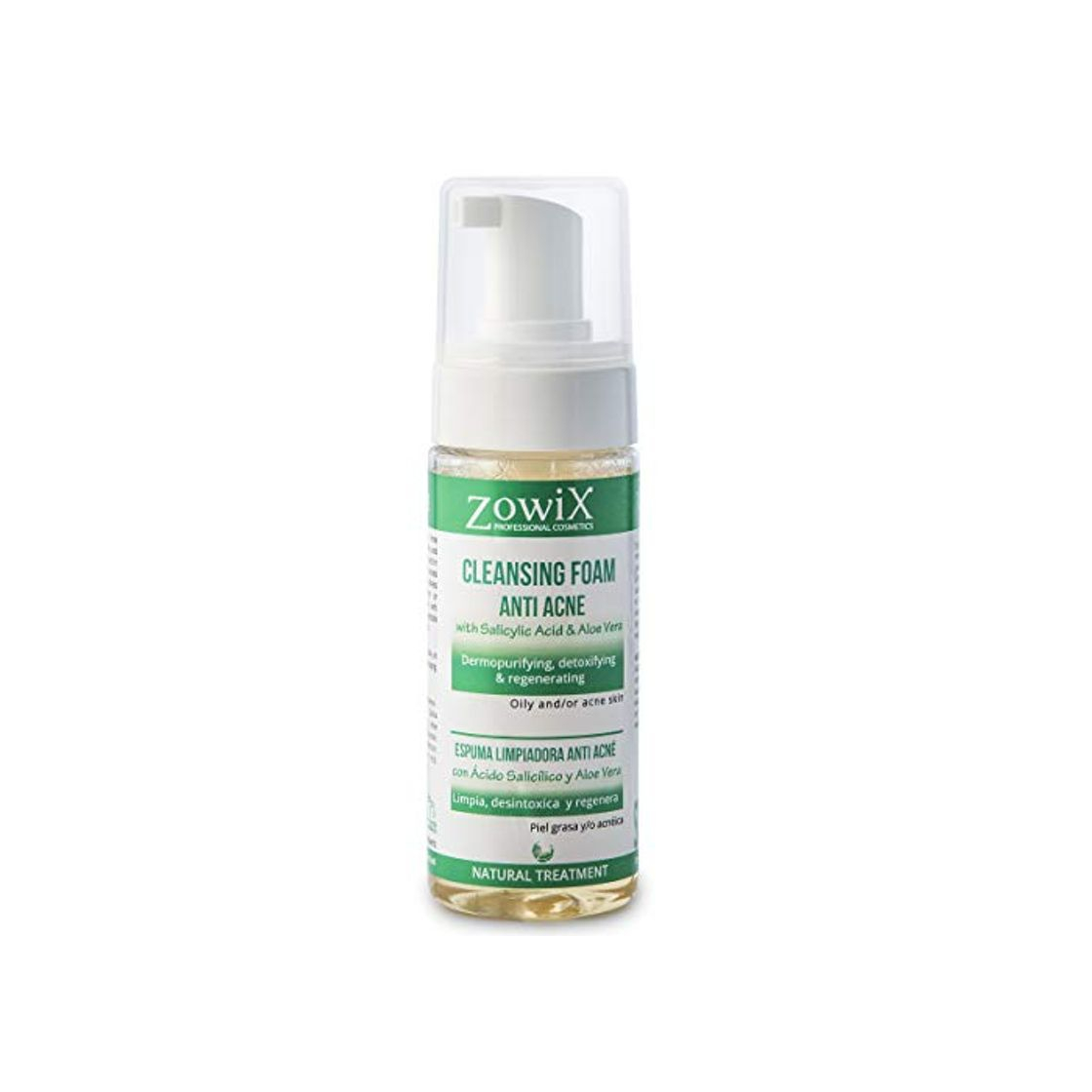 Social ZOWIX Antiacné en Espuma Limpiadora. Foam purificante suave contra el acné facial.