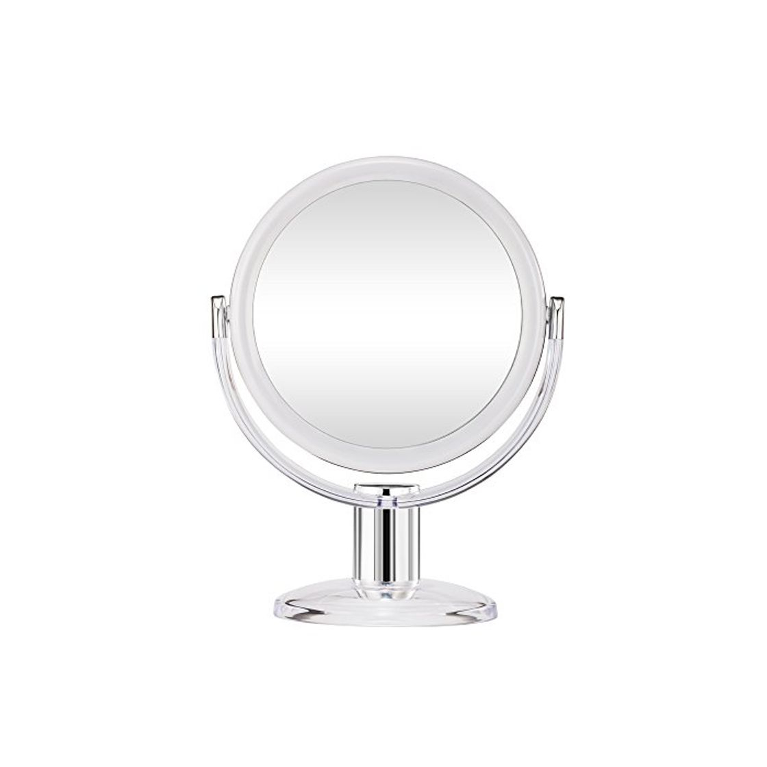 Social Gotofine Dos Lados Espejo de Mesa para Maquillaje, Ampliación 1X y 10X