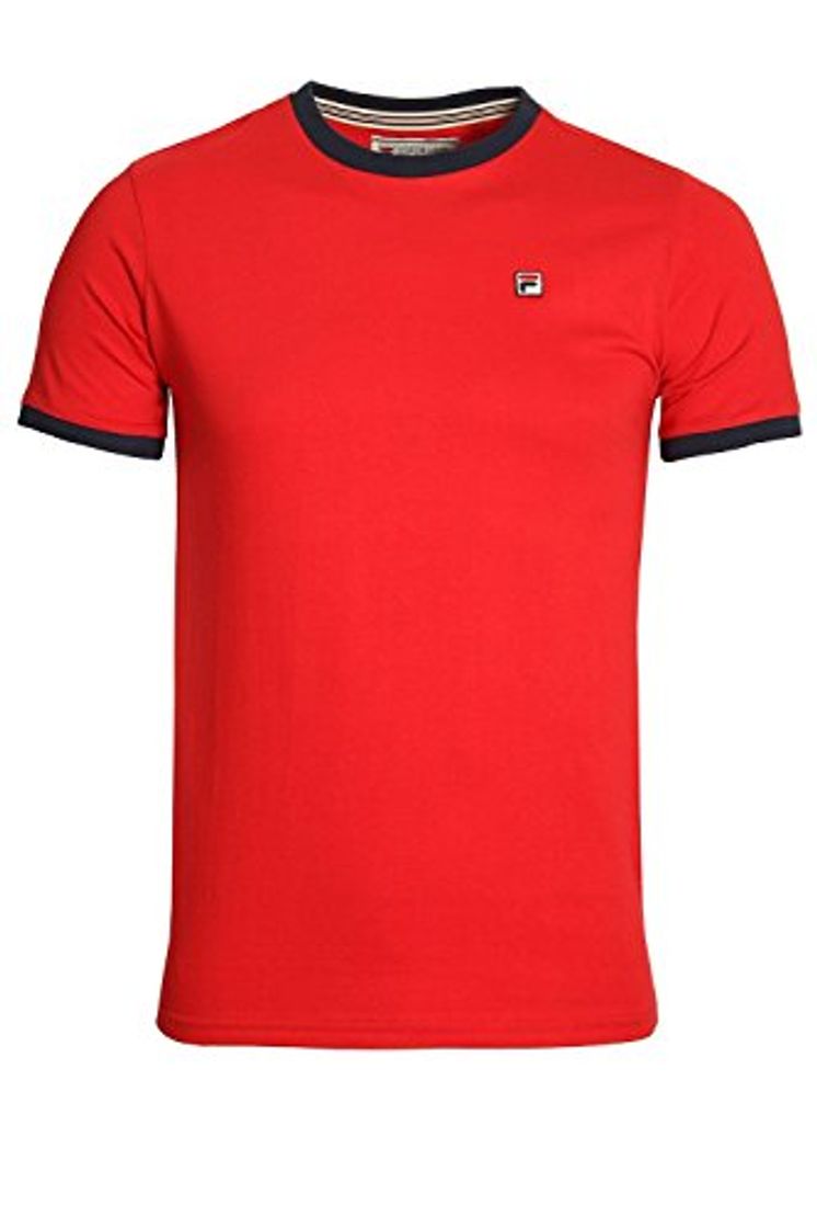 Fashion Fila Vintage Ringer T Shirt Red