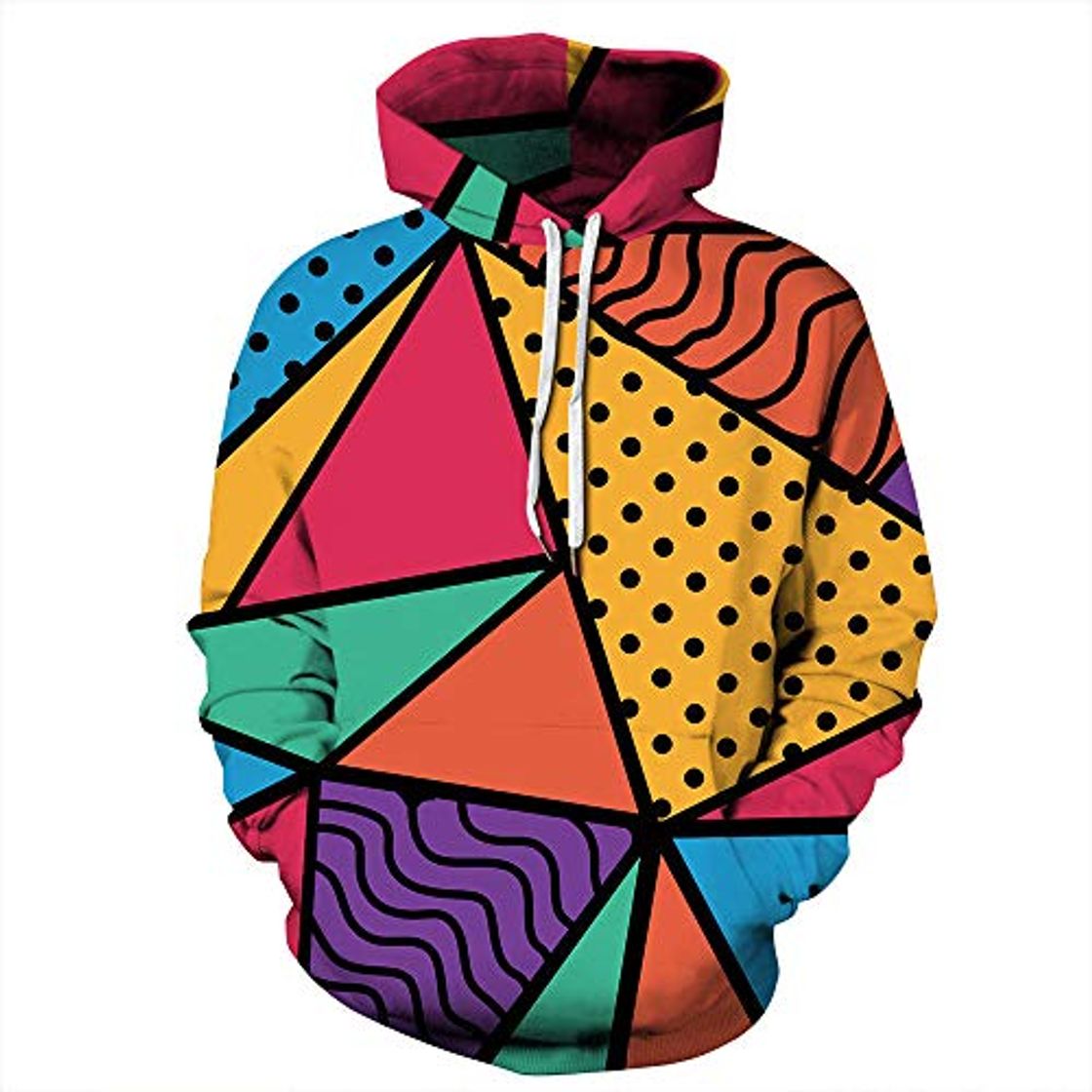 SMYUI Sudadera con Capucha para Hombre Estampado 3D Bolsillo Grande Guitarra eléctrica