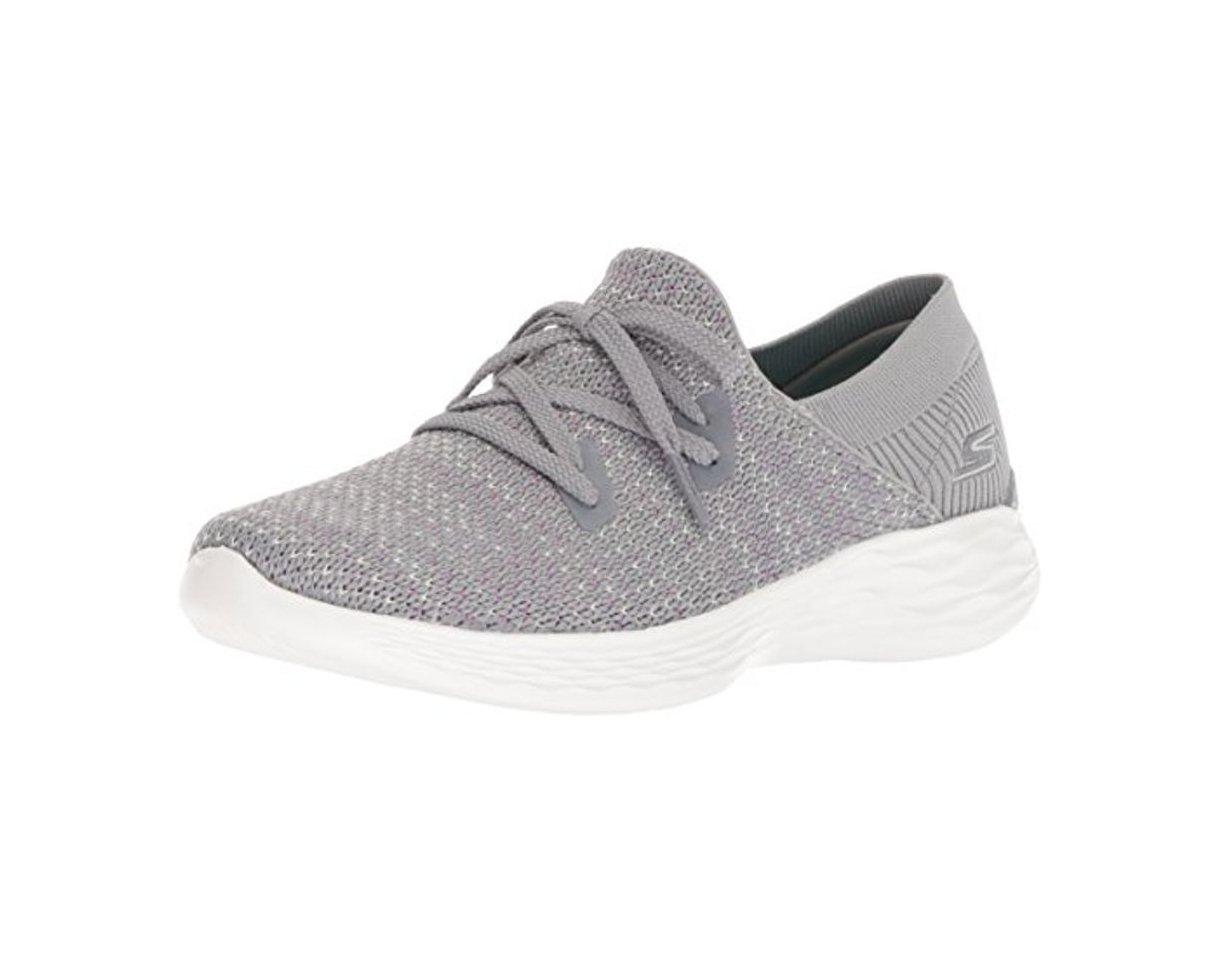 Fashion Skechers You-Prominence, Zapatillas sin Cordones para Mujer, Gris