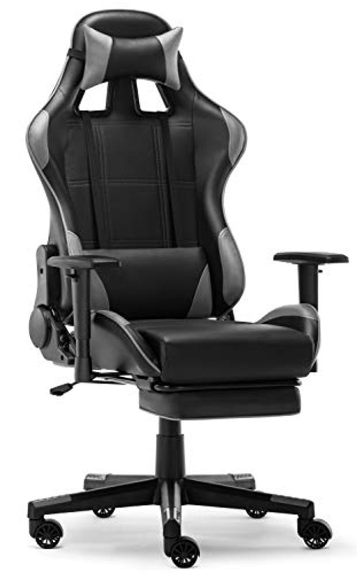 Product IntimaTe WM Heart Silla Gaming, Silla Gamer con Reposapiés Silla Escritorio Giratoria